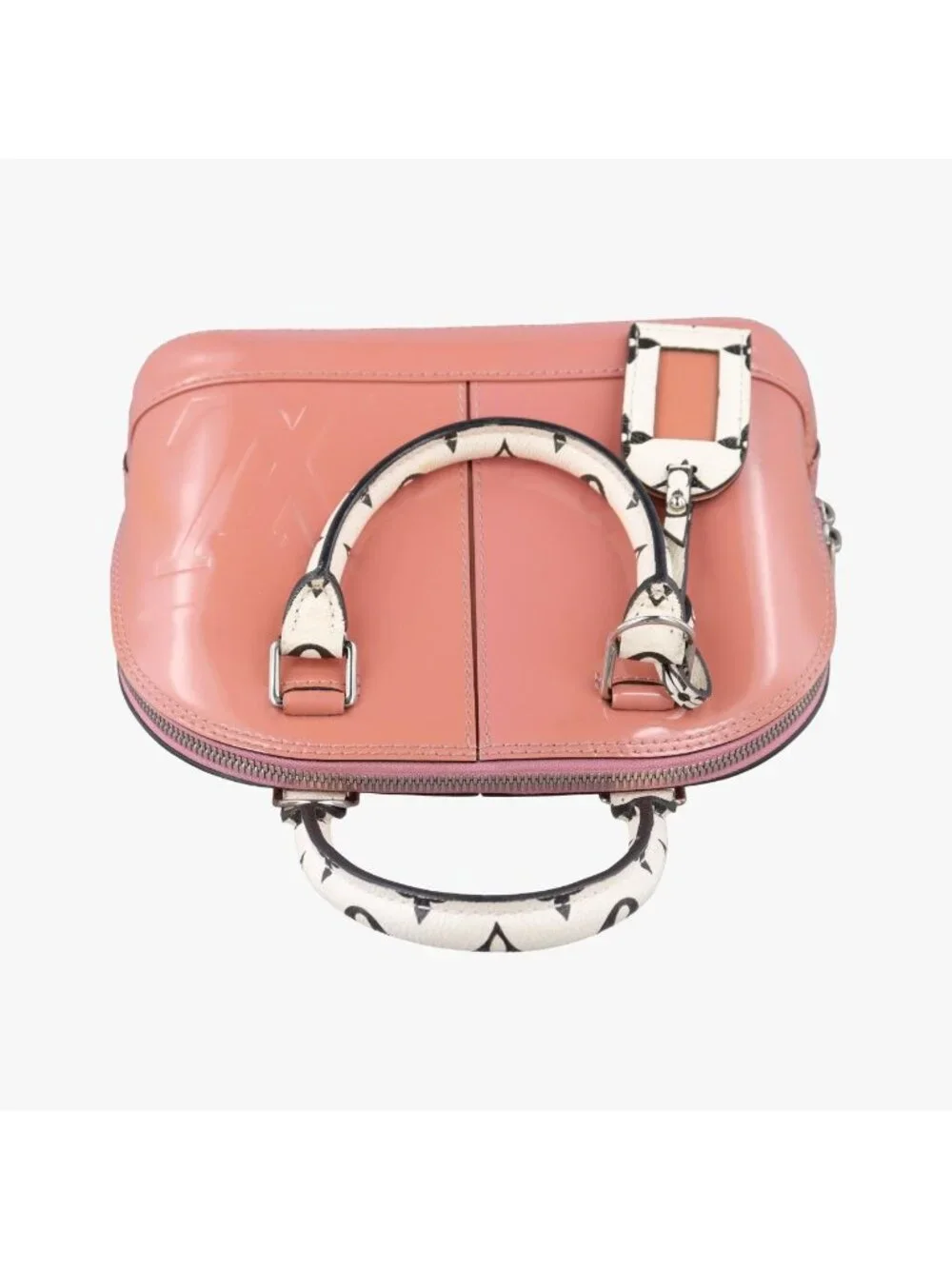 Louis Vuitton Alma BB Rose Belleline Vernis Handbag
